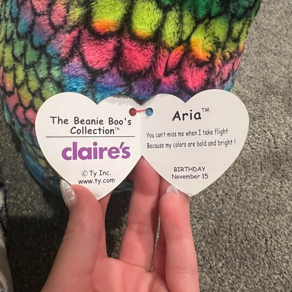 Ty Stuffed Owl with Rainbow Scales - Picture 3 of 3